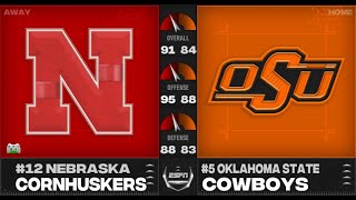 SFA Season 15 Big 12 Championship Gameday 12 Nebraska 84 vs 5 Oklahoma State 93 FULL GAME [upl. by Pompea142]