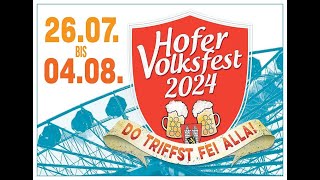 Hofer Volksfest  Umzug 2024 [upl. by Arreik]