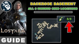 All 8 Backrose Basement Mokoko Seeds Location in Lost Ark  East Luterra Map Locations Guide [upl. by Yllaw]