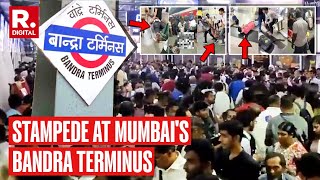 Mumbai Stampede LIVE 9 Injured In Stampede At Mumbais Bandra Terminus Due To Diwali Rush [upl. by Warfold]