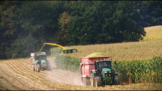 Siláže 2024  5x John Deere amp JCB Fastrac 4220  HD [upl. by Ahsiki]