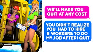 New Bosses Didnt Realize That They Had To HIRE 5 Workers To Do My Job After I QUIT rProRevenge [upl. by Bhayani588]