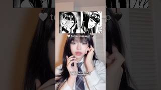 tomie halloween makeup tutorial 🖤🤍 [upl. by Hilton433]