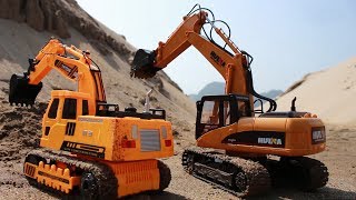 Trucks for children  Excavator videos for children  Diggers for children  Children toys [upl. by Anrak299]