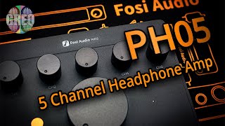 Fosi Audi PH05  5 Channel Headphone Amplifier  Review [upl. by Anilave114]