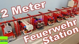 2 Meter Playmobil Feuerwehrstation RIESIG seratus1 unboxing Erweiterung [upl. by Alix]