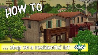 HOW TO  shop on a residential lot [upl. by Wait]