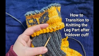 Learn to Knit Wool Sock Slippers Step by Step Part 6  Leg Part of the Sock [upl. by Leone124]