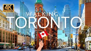 🇨🇦 TORONTO Canada 4K Walking Tour  Downtown Financial District City Walk 4K Ultra HDR60fps [upl. by Gonyea]