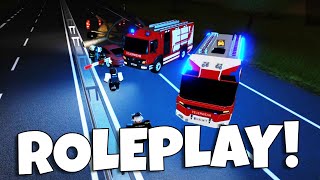 BESTES FEUERWEHR ROLEPLAY JEMALS GROßEINSATZ beim HOFLADEN  Notruf Hamburg ROBLOX [upl. by Ramed314]