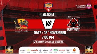 MATCH 4  AVM YODDHAS VS PODDAR PHANTOMS  JFSC DADS T20 PREMIER LEGUE 2024 [upl. by Arrimat]