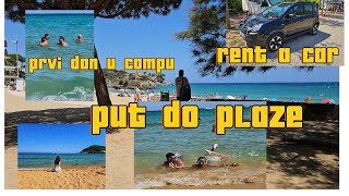 Prvi dan u kampu rent a car i put do plaze vlog vlogic spanija [upl. by Somisareg]