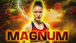 BRUTAL Ground and Pound The Next GOAT of Womens MMA  Zhang Weili [upl. by Jabe]