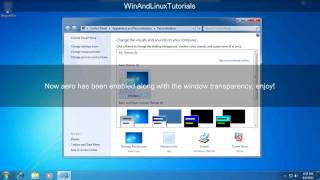 Windows 7 Starter and Home Basic Get aero with transparent glass and the personalization menu [upl. by Gile]