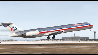 XPlane 11  MADDOG MD80 Super  Super 80 Mod  LAX to Phoenix [upl. by Dniren]