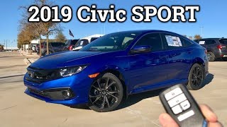 REFRESHED 2019 Honda Civic Sport Review amp Drive [upl. by Bohaty]