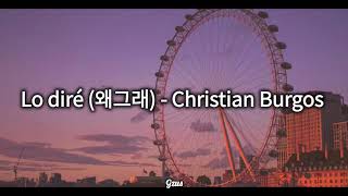 Lo diré 왜그래  Christian Burgos Lyrics [upl. by Aleuqahs]