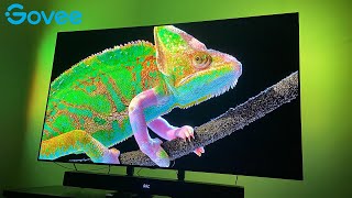 Govee Immersion TV Backlight 5565quot  Unboxing Setup and Test [upl. by Areikahs]