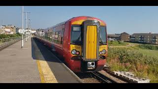 Gatwick Express class 387 Electrostar arriving and terminating at Seaford [upl. by Ecaj]