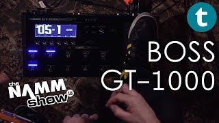 NAMM 2018  NEW BOSS GT1000  Demo [upl. by Idoux]