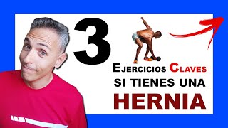 Los 3 ejercicios CLAVE 😱 para ALIVIAR el DOLOR de Hernia DISCAL [upl. by Cardew]