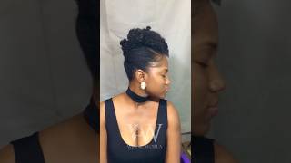 How to transform a week old Bantu knot into a Mohawk hairstyle naturalhairstyles 4c bantuknots [upl. by Constancy]