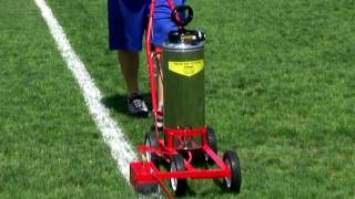 Trueline Model 20 Hand Pump Athletic Field Striper Soccer Football [upl. by Atiniv]