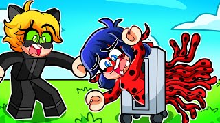 ROBLOX SHREDDER with LADYBUG and CATNOIR 😨 [upl. by Bonnell219]