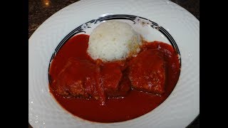 Carne de res en salsa de chile guajillo [upl. by Anadroj]