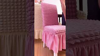 The cool and comfortable seersucker chair cover is perfect for [upl. by Marilla]