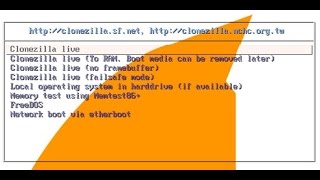 Clonezilla Network Disk Clone Using Live USB Boot Thumb Drive [upl. by Bithia512]