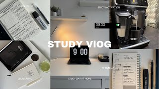 STUDY VLOG 💻📓planning study mornings taking notes lots of writing coffee [upl. by Caroline305]