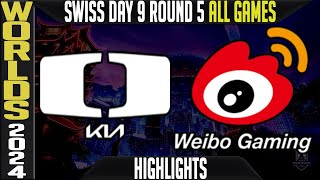 DK vs WBG Highlights ALL GAMES LoL Worlds 2024 Swiss Stage Day 9 Round 5 Damwon KIA vs Weibo Gaming [upl. by Spiers]