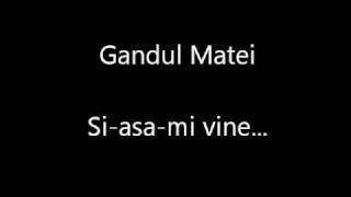 gandul matei  siasami vine [upl. by Haneeja537]