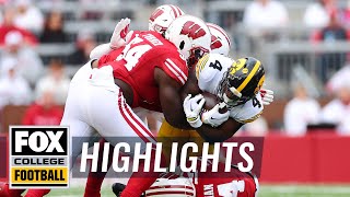 Iowa Hawkeyes vs Wisconsin Badgers Highlights  CFB on FOX [upl. by Adyan672]