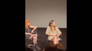 Elizabeth Olsen and Natasha Lyonne during a QampA for ‘HIS THREE DAUGHTERS’ [upl. by Aneele]