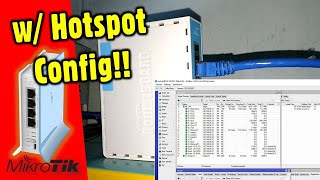 HOW TO CONFIGURE MikroTik hAP lite  Complete StepbyStep  with Bandwidth Management amp Hotspot [upl. by Sargent725]