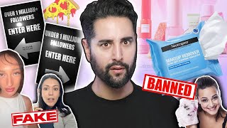 Influencer Party Gone Wrong Makeup Wipe Ban amp Fake Influencers Get Called Out Ugly News [upl. by Cann]