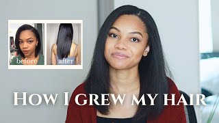 How I Grew My Hair Out After A Big Chop  Hair Tips That Made My Hair Grow  Hair Growth Journey [upl. by Bordie519]