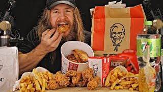 ASMR KFC Thailand Spicy FRIED CHICKEN CRUNCHY EATING SOUNDS NO TALKING  SASASMR [upl. by Kokaras]