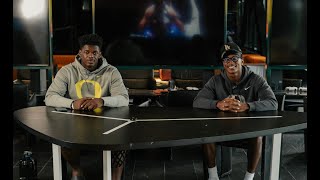 Oregon Ducks Receiver Evan Stewarts Unconventional Path To Football TikTok Fame The Big Mark Show [upl. by Ahsirahc]