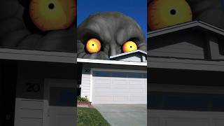 Majoras Mask Lunar Moon Crash CAUGHT ON CAMERA vfx eyebg8 Majoras shorts [upl. by Seek642]