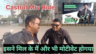 Castrol Mtv bike event  Gwalior bike ride  Para Bike Rider pramod dhanely ji se mulakaat [upl. by Wolliw]