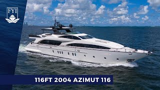 SUPERYACHT WALKTHROUGH  116ft 2004 Azimut 116 [upl. by Home]