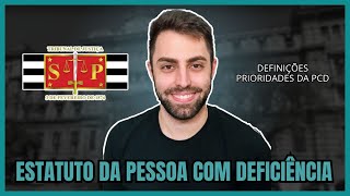 REVISÃƒO DE VÃ‰SPERA  ESTATUTO DA PESSOA COM DEFICIÃŠNCIA TJSP 2024 ESCREVENTE [upl. by Kcirred]