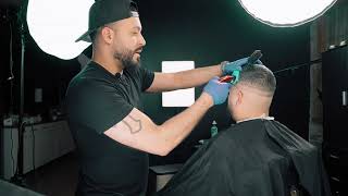 MID SKIN FADE TUTORIAL Jesse Elite Chicagos Finest Barber [upl. by Aihsena]