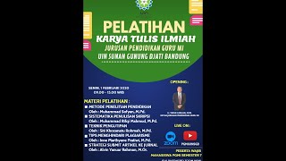 LIVE  Pelatihan Karya Tulis Ilmiah Jurusan PGMI [upl. by Rubina]