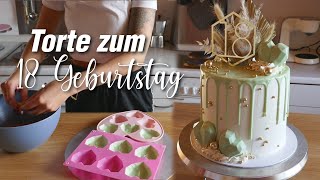 💚Drip cake Torte zum 18 Geburtstag Mädchen selber machen [upl. by Evey]