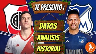 Te presento datos del River vs Millonarios hoy  Historial análisis y como vienen los equipos [upl. by Noak]