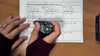 Factoring Day 1 GCF X method Diff of Sq Grouping finite 2024 [upl. by Nehttam]